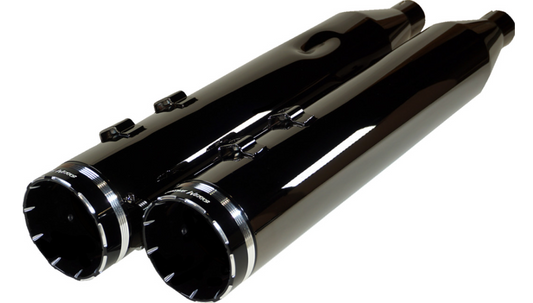 Khrome Werks 4-1/2" Hp-Plus® Slip-On Mufflers - Eclipse® With Tracer Tip