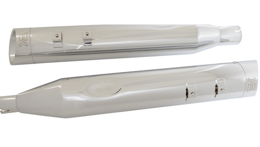 Khrome Werks 4-1/2" Hp-Plus® Slip-On Mufflers - Chrome Edge