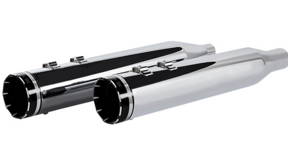 Khrome Werks 4-1/2" Hp-Plus® Slip-On Mufflers - Chrome With Tracer - Touring