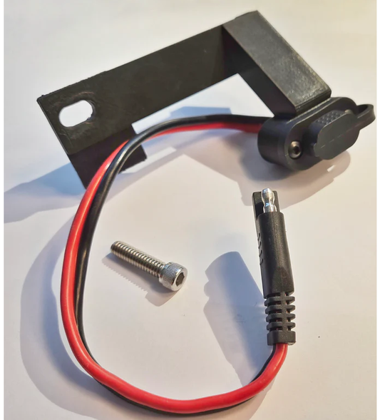 Charging port mount for Trikes - (stock mid frame air deflectors needed)