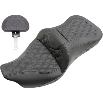 Saddlemen 2008-2022 Flhr, Flht, Flhx & Fltr Heated Roadsofa™ Ls Seat With Driver'S Backrest