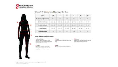 Gerbing Heated Clothing Women'S 7V Battery Heated Pants - Black |