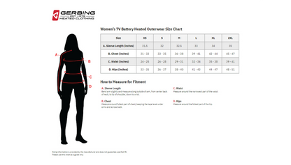 Gerbing Heated Clothing Women'S 7V Thermite Heated Fleece Vest 2.0 - Black |