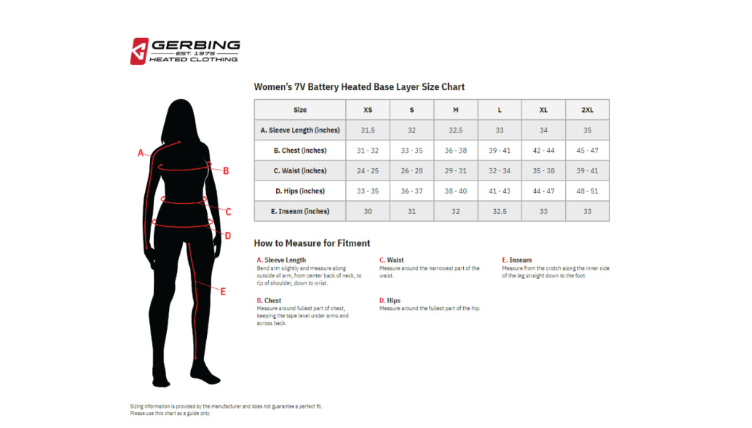 Gerbing Heated Clothing Women'S 7V Heated Base Layer Shirt |