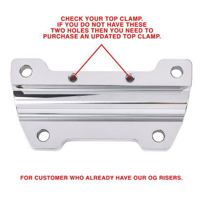 Thrashin Supply "Updated" Og Riser Top Clamp - Chrome