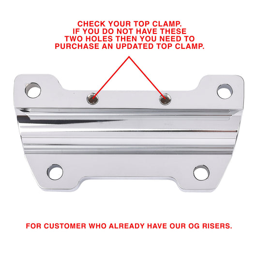 Thrashin Supply "Updated" Og Riser Top Clamp - Chrome